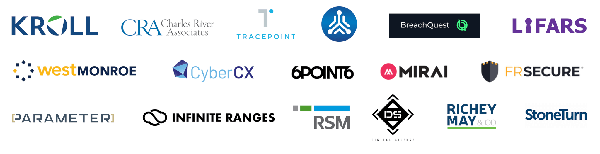 A grid of 17 partner logos