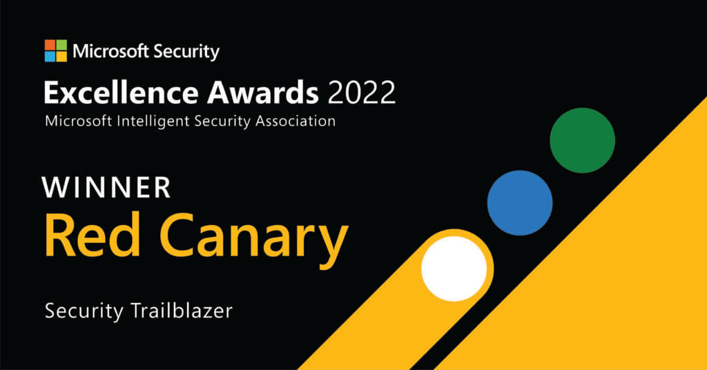 Red Canary recognized as a Microsoft Security Excellence Awards winner for being a Security Trailblazer