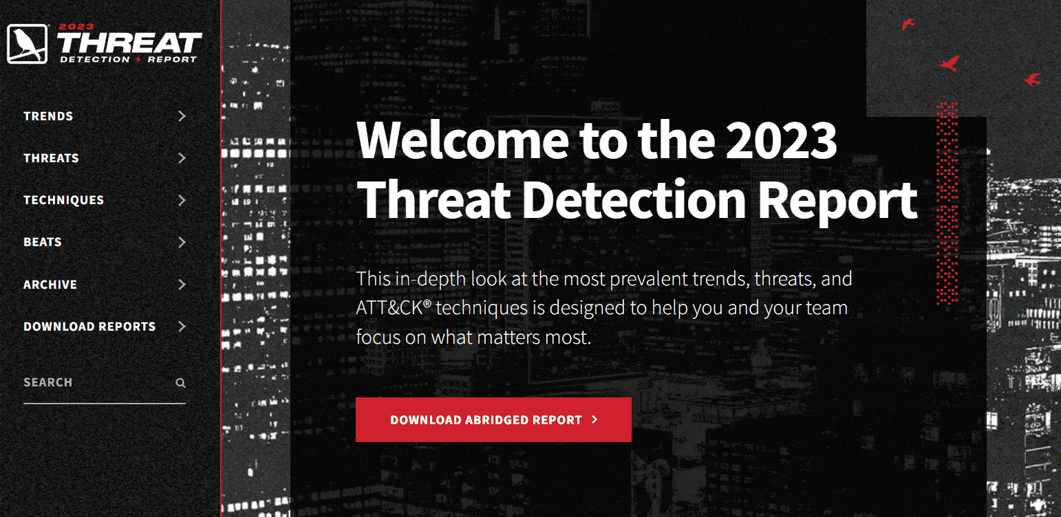 Threat Detection Report Overview