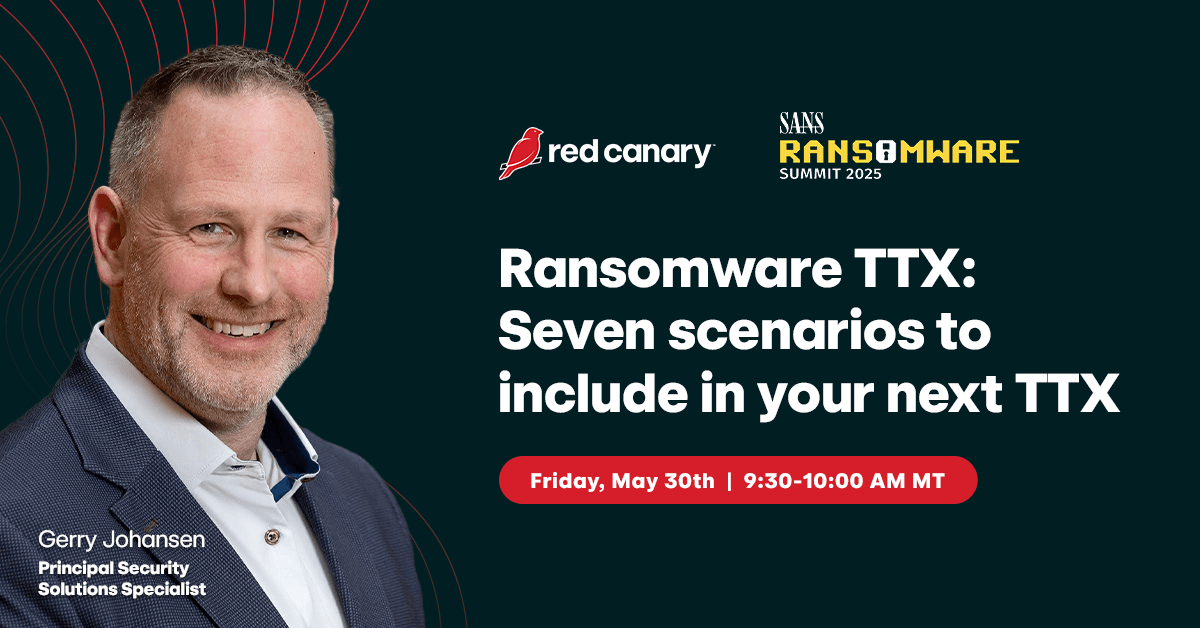 [Virtual] SANS Ransomware Summit 2025 | Red Canary