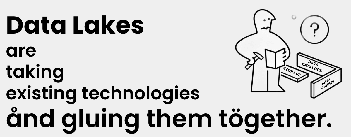 Data lakes are taking existing technologies and gluing them together