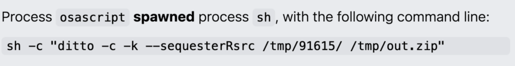 Example of MacSync staging data